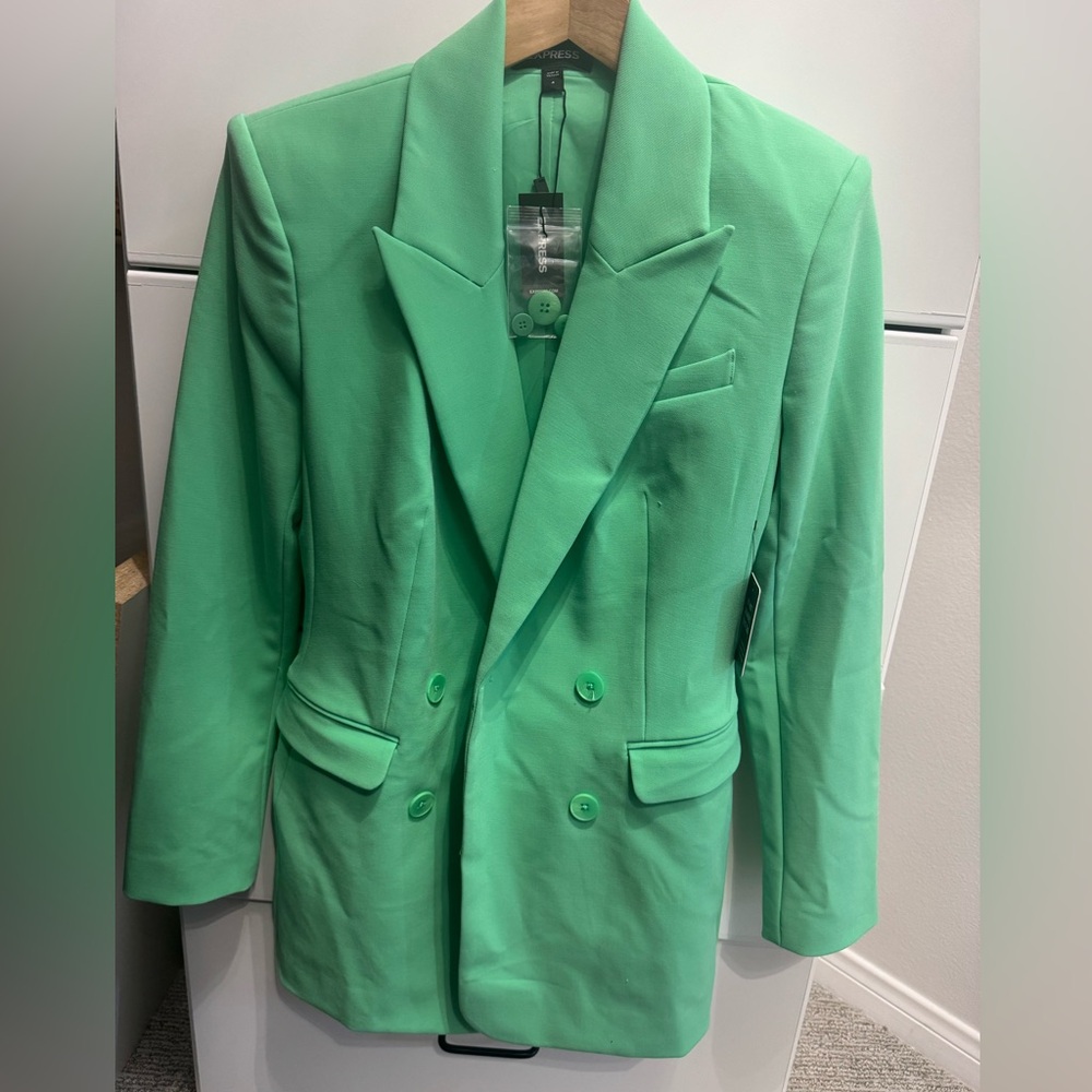 Express Mint Green Blazer